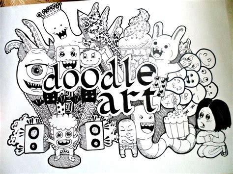 4 Cara Membuat Doodle Art Yang Keren Dan Simple Bagi Pemula Notepam