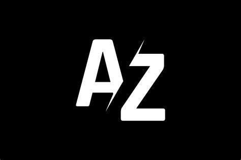 Monogram AZ Logo Design Graphic By Greenlines Studios Creative