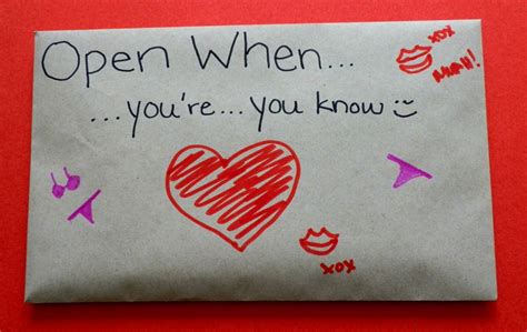 Open When Envelope Ideas Diy Valentine Ts For Boyfriend