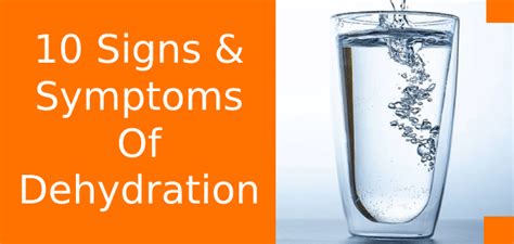 Top 10 Simple Signs And Symptoms Of Dehydration Mhft