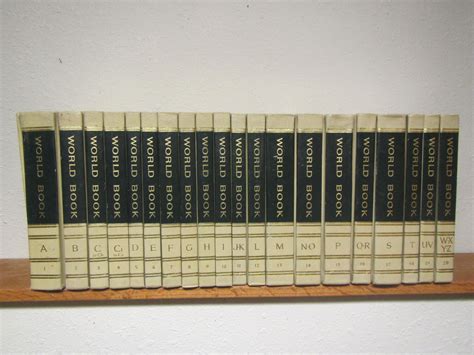 1968 Complete set of 20 WORLD BOOK ENCYCLOPEDIAS A thru Z * reference