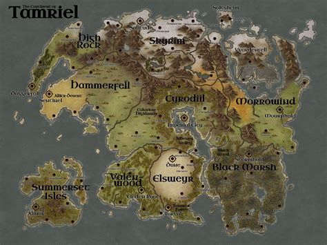 Maps Elder Scrolls Online Wiki In Elder Scrolls Map Fantasy
