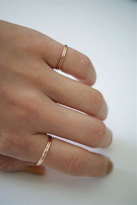 Medium Thick Ring 14k Gold Fill Hannah Naomi Jewelry Rings Pretty