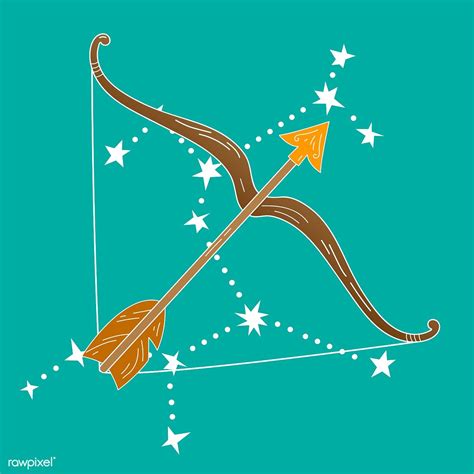 Sagittarius Astrological Sign Design Vector Free Image By Rawpixel