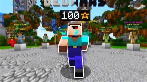 Bedwars Noob Hits 100 Star Youtube