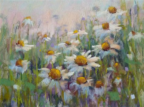 Daisy Painting Pastel Painting Oil Painting Original Pastel Original Fine Art Original