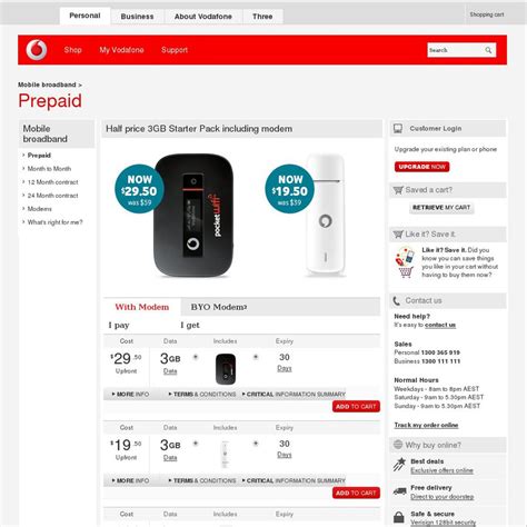 Vodafone Prepaid 3g Mobile Broadband Usb For 1950 Or 2950 For