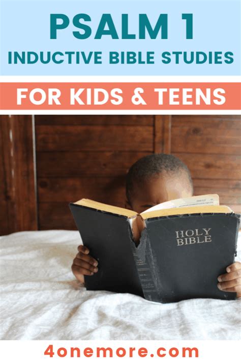 Psalm 1 Inductive Bible Studies For Kids And Teens 4onemore