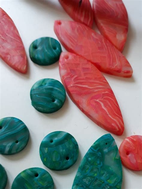 after baking translucent polymer clay | Polymer clay jewelry, Handmade ...