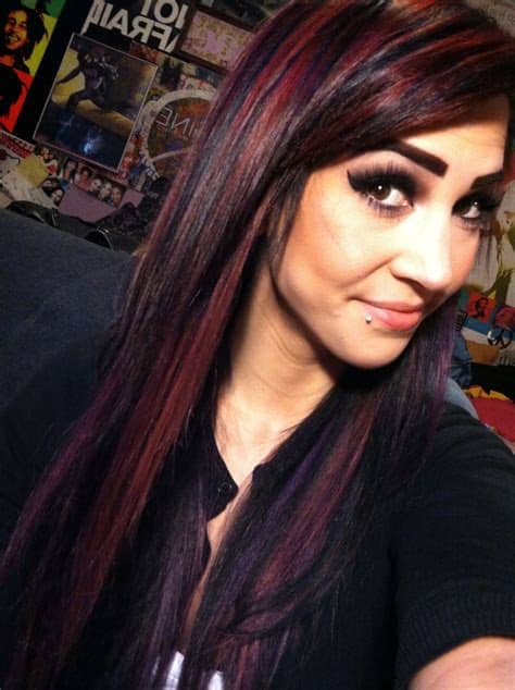 25 red hair color ideas you need to try right now. Black red and purple bright hair color | Hair color for ...