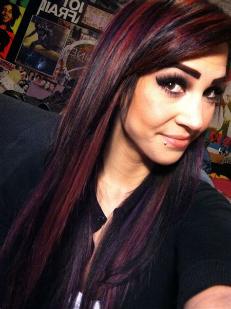 Lilac, lavender, and violet — oh my! Black red and purple bright hair color | Hair color for ...