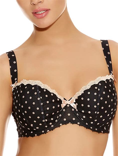 Freya Patsy Underwire Half Cup Padded Bra Black Bras And Honey Usa