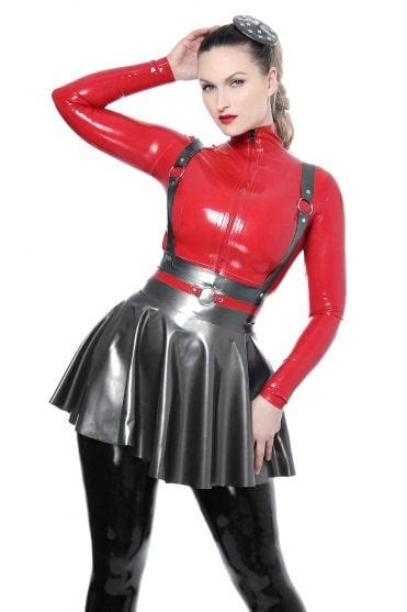 Flared Latex Skirts Perfect For Some Sexy Rubber Hip Swaying Action