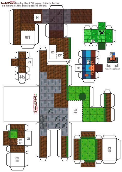 Papercraft Minecraft Da Stampare E Costruire Imagesee