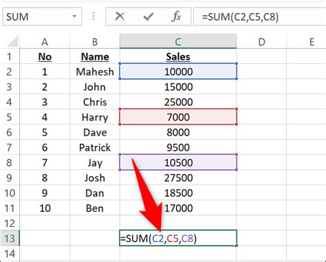 How To Sum A Column In Microsoft Excel