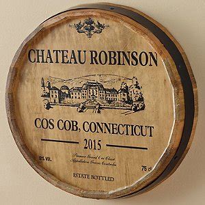 Shop at home for every room, every style, and every budget. Personalized Chateau Barrel Head Sign - Wine Enthusiast