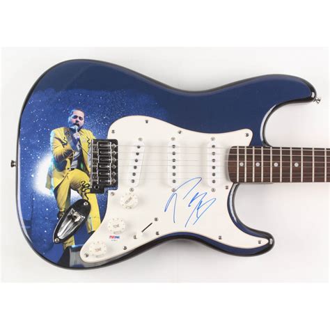 Post Malone Signed Fender 39 Electric Guitar Psa Hologram Pristine