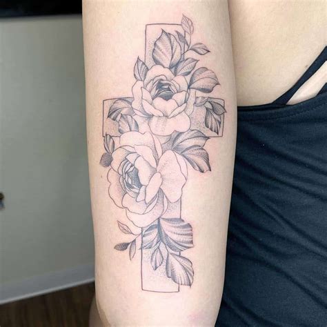 See more ideas about cross tattoo, flower tattoo, tattoos. Top 63 Best Cross Tattoo Ideas for Women - [2021 ...