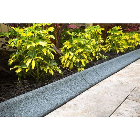 If you get it right from the start it'll grow and improve year by year. EcoBorder 4 ft. Grey Rubber Curb Landscape Edging (4-Pack), Gray | Landscaping around house ...