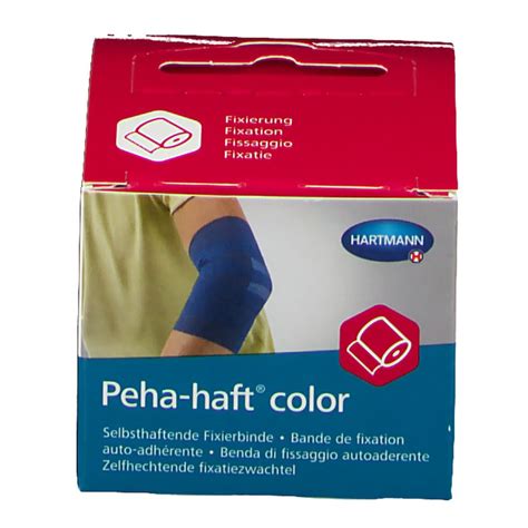 Peha Haft Color Latexfrei Fixierbinde Blau 4 Cm X 4 M Blau 1 St Shop