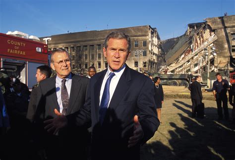 George W Bush Visits The Pentagon Following The 911 Attacks 2 911