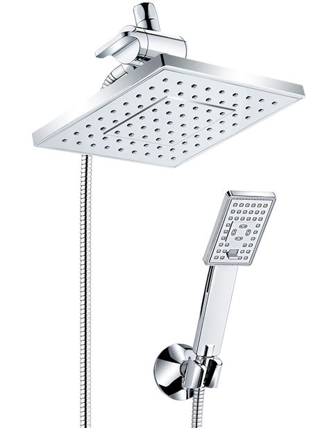 Buy Bright Showers Dual Shower Head Combo Inch Square Rain Shower