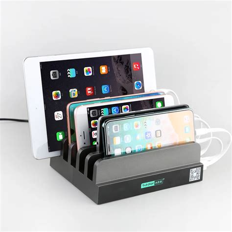 Sipolar 6 Port 24a Output Usb Charging Stand Docking Station With 1pc