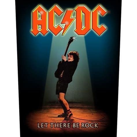 Ac Dc Let There Be Rock Sewn Edge Back Patch Bp61 Acdc Patches Rock