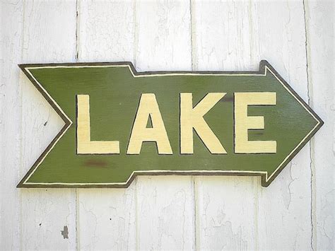 Items Similar To Wooden Lake Sign Rustic Lake House Cabin Cottage Wall