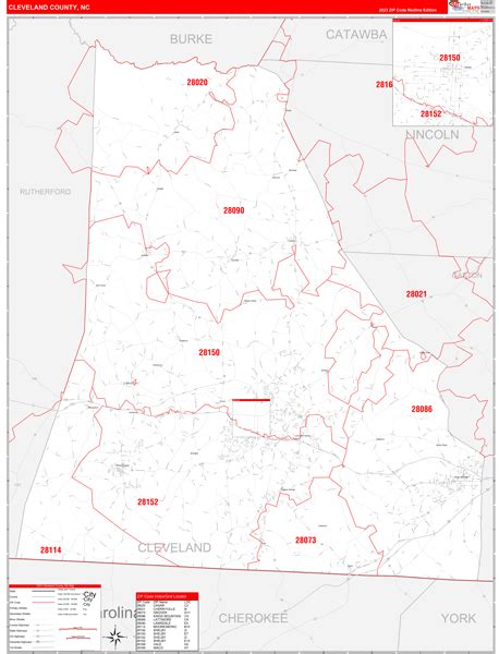 Maps Of Cleveland County North Carolina