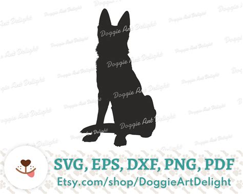 Drawing And Illustration Png German Shepherd Dog Svg Eps Dxf Clipart For