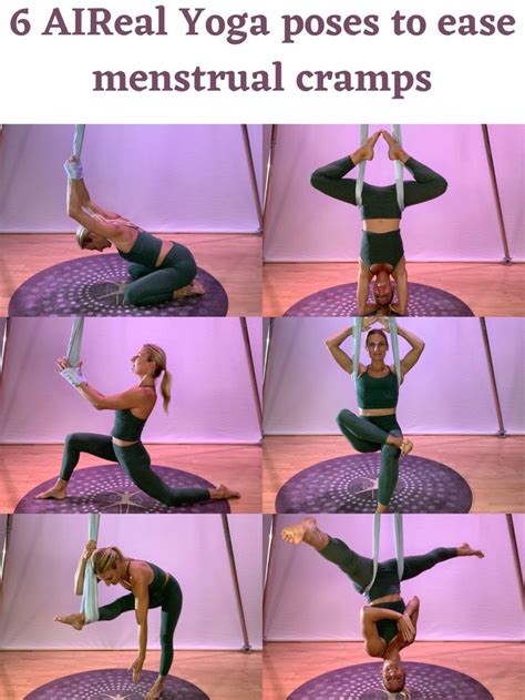 Poses To Reduce Menstrual Cramps Aerial Yoga Aerial Yoga Poses