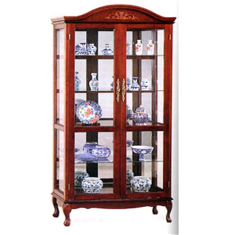 A modern twist on the beloved curio cabinet. Curio Cabinets: Queen Anne Curio Cabinet 3397 CO ...