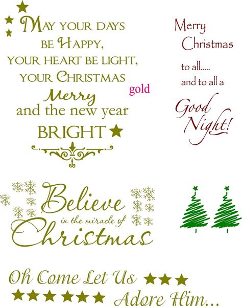 Free Printable Christmas Sayings