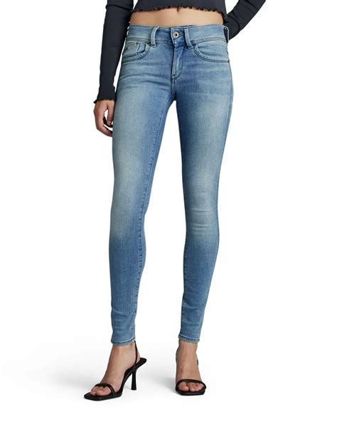 G Star Raw Lynn Mid Waist Super Skinny Jeans Voor Dames Vergelijk Prijzen