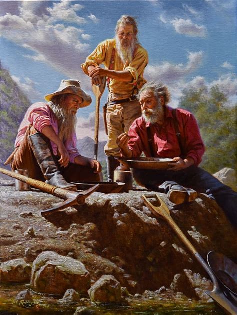 Alfredo Rodriguez The Gold Nugget Western Art Paintings Native