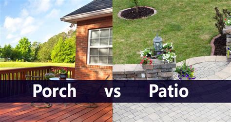 Difference Between A Porch And A Patio Complete Drives And Patios