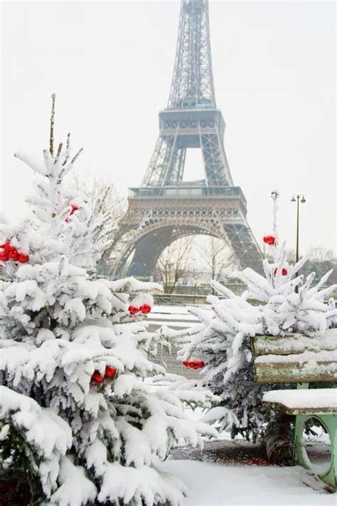 Christmas In Paris In The Snow Christmas In Paris Paris Winter