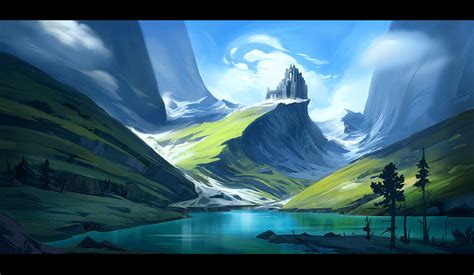 Fantasy Landscape On Behance