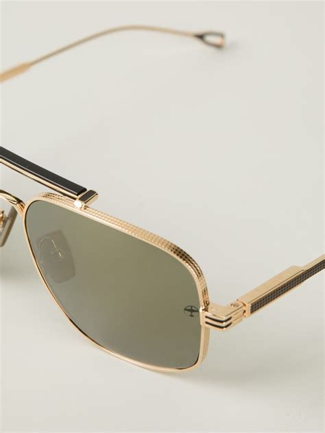 Dita Eyewear Lancier X Dita Aviator Sunglasses In Gold For Men Black