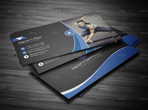 For crisp, clean edges, choose cardstock which is already scored. Fitness Business Card by Jaguars_Paw | GraphicRiver