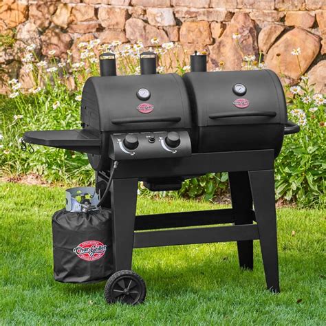 Char Griller Dual 2 Burner Gas And Charcoal Grill Black Charcoal Gas