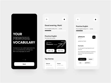 Your Personal Vocabulary App In 2021 Mobile App Design Inspiration