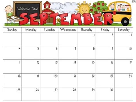 Printable blank monthly calendar template for 2021 with large squares in landscape layout. {Editable} Monthly Calendars 2018-2019 by Teacher at Heart ...