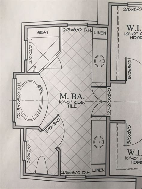 Rectangle Master Bathroom Floor Plans With Walk In Shower Flooring House