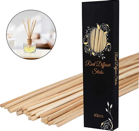 Pefso 10 Inches Natural Rattan Reed Diffuser Sticks Essential Oil