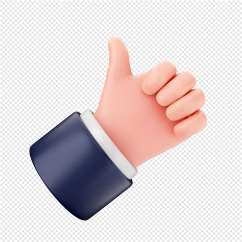 Premium PSD 3d Hand Gesture Icon Illustration Render