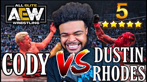 Cody Vs Dustin Rhodes Highlights Reaction Aew Double Or Nothing 2019 🎰🎲 Youtube