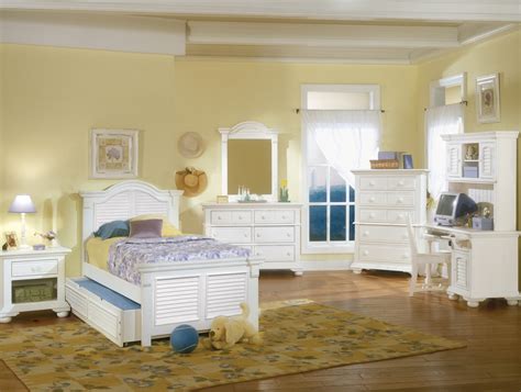 Cottage Traditional White Twin Bedroom Furniture Setfree