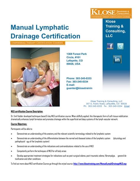 Manual Lymphatic Drainage Pdf